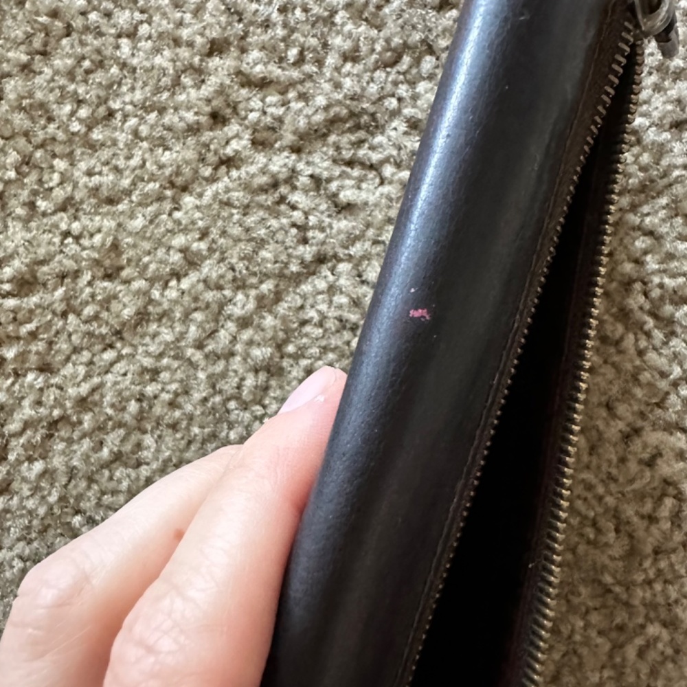 Coach Dark Brown Vintage Genuine Leather Snap-On Credit Card Bifold Long Wallet - Picture 5 of 12